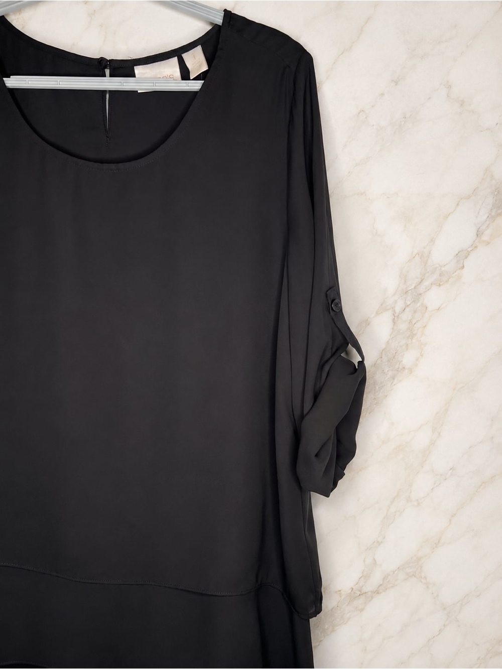 Chico’s Elegant Black Blouse size 1(S) - Picture 6 of 6